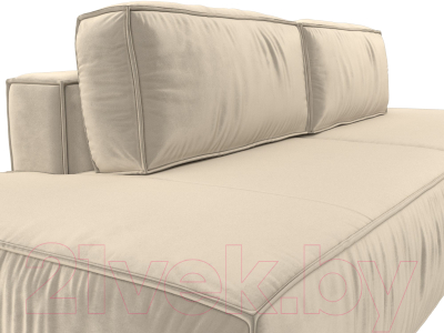 Диван Лига Диванов Прага Лофт (микровельвет бежевый)