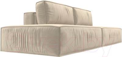 Диван Лига Диванов Прага Лофт (микровельвет бежевый)