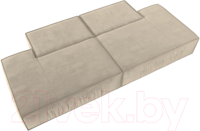 Диван Лига Диванов Прага Лофт (микровельвет бежевый)