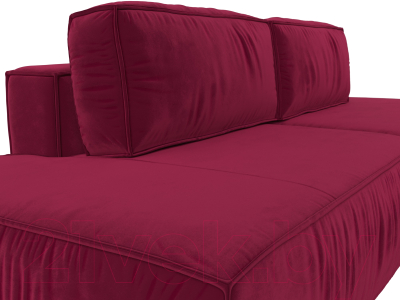 Диван Лига Диванов Прага Лофт (микровельвет бордовый)