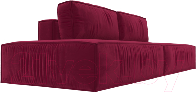 Диван Лига Диванов Прага Лофт (микровельвет бордовый)