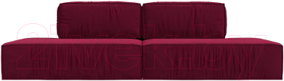 Диван Лига Диванов Прага Лофт (микровельвет бордовый)