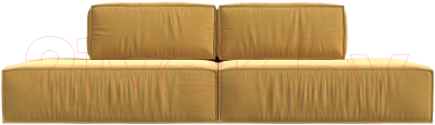Диван Лига Диванов Прага Лофт (микровельвет желтый)