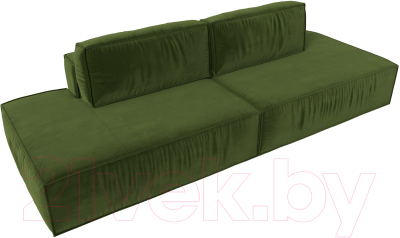 Диван Лига Диванов Прага Лофт (микровельвет зеленый)