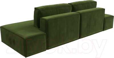 Диван Лига Диванов Прага Лофт (микровельвет зеленый)
