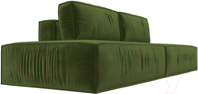 Диван Лига Диванов Прага Лофт (микровельвет зеленый)