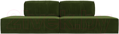 Диван Лига Диванов Прага Лофт (микровельвет зеленый)