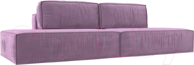 Диван Лига Диванов Прага Лофт (микровельвет сиреневый) - фото