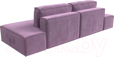 Диван Лига Диванов Прага Лофт (микровельвет сиреневый)