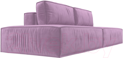 Диван Лига Диванов Прага Лофт (микровельвет сиреневый)