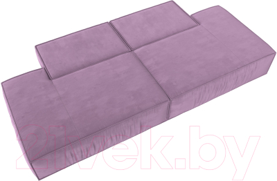 Диван Лига Диванов Прага Лофт (микровельвет сиреневый)