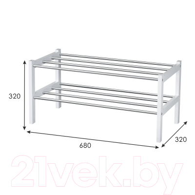 Полка для обуви Мебелик Атлас