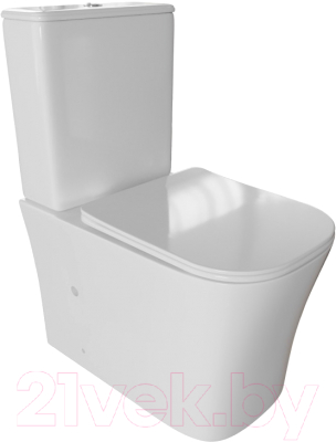 Унитаз напольный Wave Promo (белый глянец) - фото