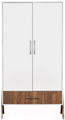 Шкаф Polini Kids Porto 3100 / 0002573.165 (белый/дуб крафт)