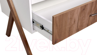 Шкаф Polini Kids Porto 3100 / 0002573.165 (белый/дуб крафт)