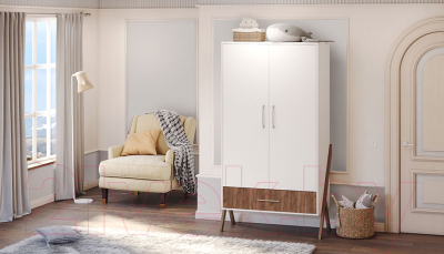 Шкаф Polini Kids Porto 3100 / 0002573.165 (белый/дуб крафт)