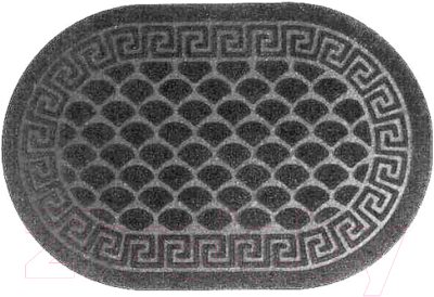 Коврик грязезащитный Kovroff Чешуйки овал 45x75 / ПО/04/18/02 - фото