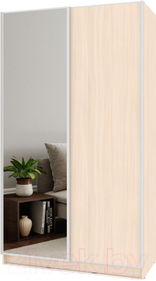 Шкаф-купе Modern Браун Б63+Б23 (млечный дуб) - фото