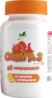 Жирные кислоты NaturalSupp Omega-3 Kids Vitamin E&D - фото