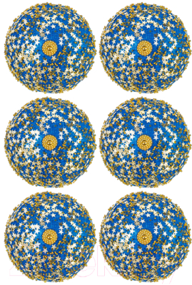 Набор шаров новогодних Elan Gallery Звезды / 970095