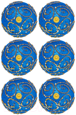 Набор шаров новогодних Elan Gallery Вензеля / 970097