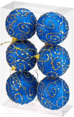 Набор шаров новогодних Elan Gallery Вензеля / 970097