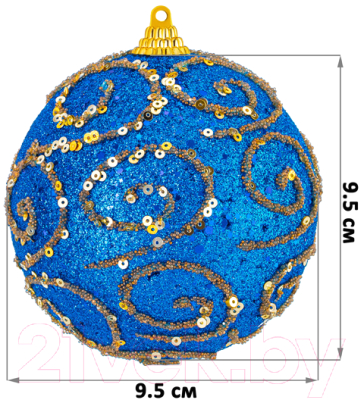 Набор шаров новогодних Elan Gallery Вензеля / 970097