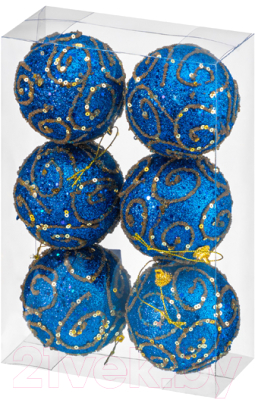 Набор шаров новогодних Elan Gallery Вензеля / 970098