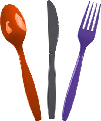 Набор одноразовых столовых приборов Miniso Mini Family Halloween Series 4897 - фото