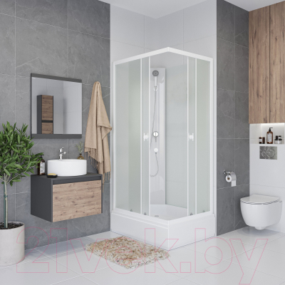 Душевая кабина Niagara Promo P100/80/26Q/MT/BK 100x80x215