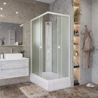 Душевая кабина Niagara Promo P100/80/26Q/MT/BK 100x80x215