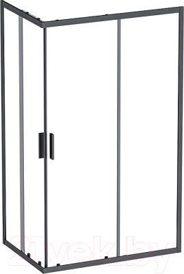 Душевой уголок AM.PM Gem S W93G-404-120280-BT (черный матовый) - фото