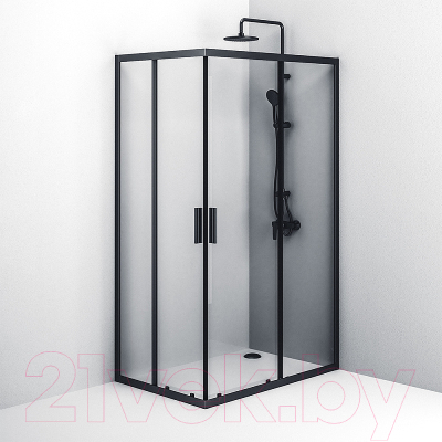 Душевой уголок AM.PM Gem S W93G-404-120280-BT (черный матовый)
