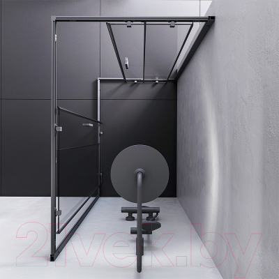 Душевой уголок AM.PM Gem S W93G-404-120280-BT (черный матовый)