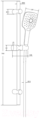 Душевой гарнитур Damixa Eclipse 931001000