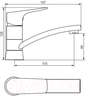 Смеситель Damixa Jupiter 770220001