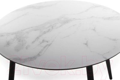 Обеденный стол Stolline Милтон (мрамор белый/черный)