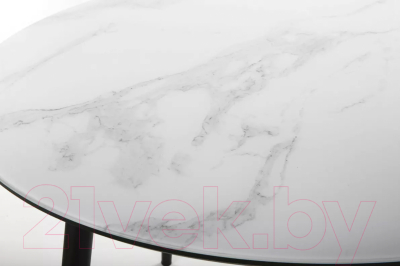 Обеденный стол Stolline Милтон (мрамор белый/черный)