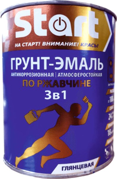 Грунт-эмаль START По ржавчине 3в1 - фото