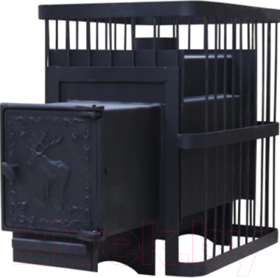 Печь-каменка КомфортПром Сталь Чугунная дверь 10221174 - фото