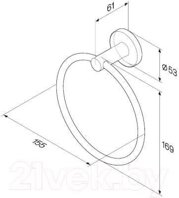 Кольцо для полотенца AM.PM X-Joy A85A34400