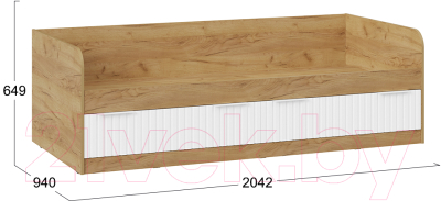 Кровать-тахта ТриЯ Хилтон комбинированная 90x200