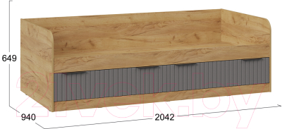 Кровать-тахта ТриЯ Хилтон комбинированная 90x200
