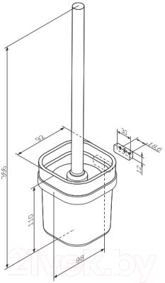 Ершик для унитаза AM.PM Func A8F33322 (черный)