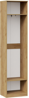 Шкаф ТриЯ Хилтон для одежды исп.2 (дуб крафт золотой/белый матовый)