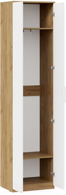 Шкаф ТриЯ Хилтон для одежды исп.2 (дуб крафт золотой/белый матовый)