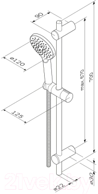 Душевой гарнитур AM.PM Like F0180022