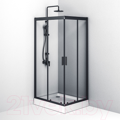 Душевой уголок AM.PM Gem S 100x80 / W93G-404-100280-BT