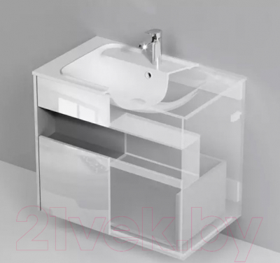 Тумба под умывальник AM.PM Func M8FFUX0801WG (белый глянец)