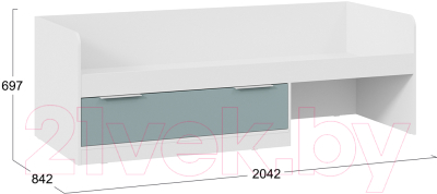 Кровать-тахта ТриЯ Марли комбинированная Тип 1 80x200